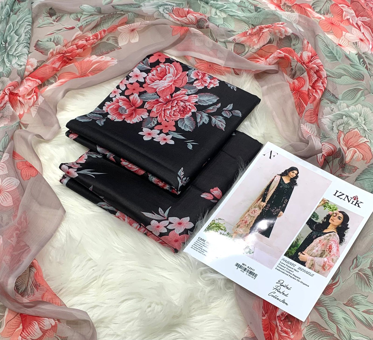 Summar collection Digital printed Chiffon duppta 2k26