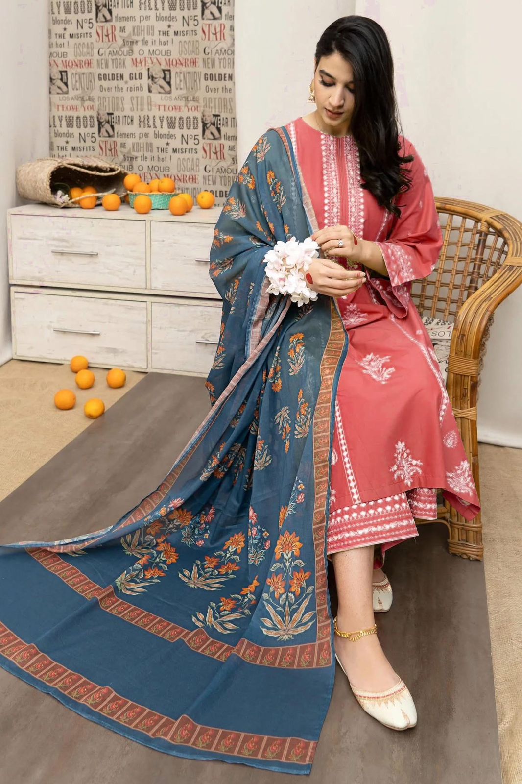 Urge – Luxury Embroidered 3-Piece in Lawn unsticed AS-28-B