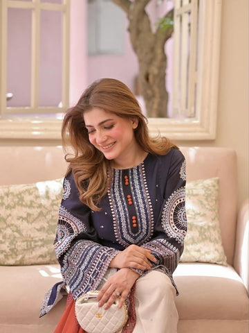 Rangrez – Heavy Embroidered 3-Piece Suit (UNStitched) FT-09