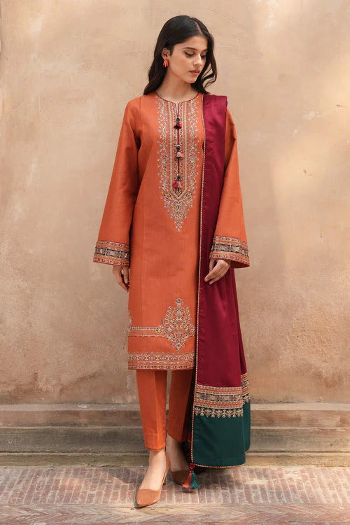 Nose Pill  – Luxury Embroidered 3-Piece in Lawn UNSTICED AS-30