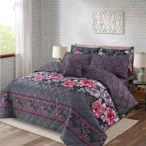 7 pcs Quilted Comforter Set EM-907