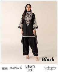 Embroidered 2Pc Lawn Unstitched Summer Dress - DE-1133B