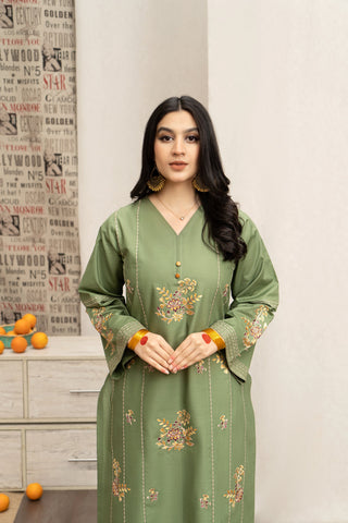 HABIBA – Luxury Embroidered 3-Piece in DHANAK