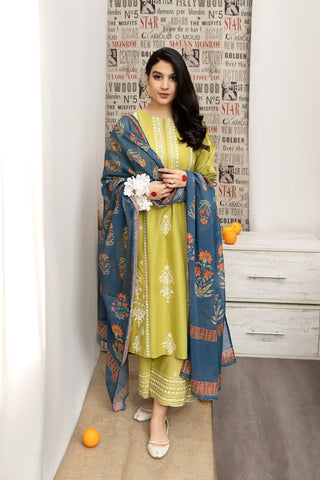 TOOR – Luxury Embroidered 3-Piece in DHANAK