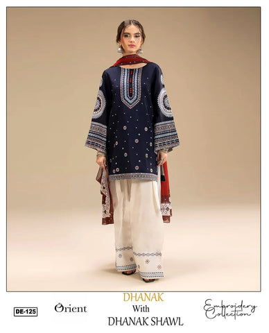 Rangrez-Haevy Embroidered 3-piece suit (UNSTITCHED)FT-9