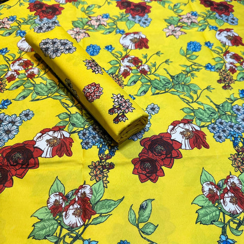 2025-FLORAL PRINTS 2PC SUMMER WEAR