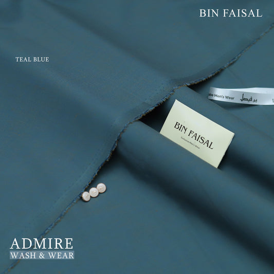 ADMIRE WASH AND WEAR:- TEAL BLUE