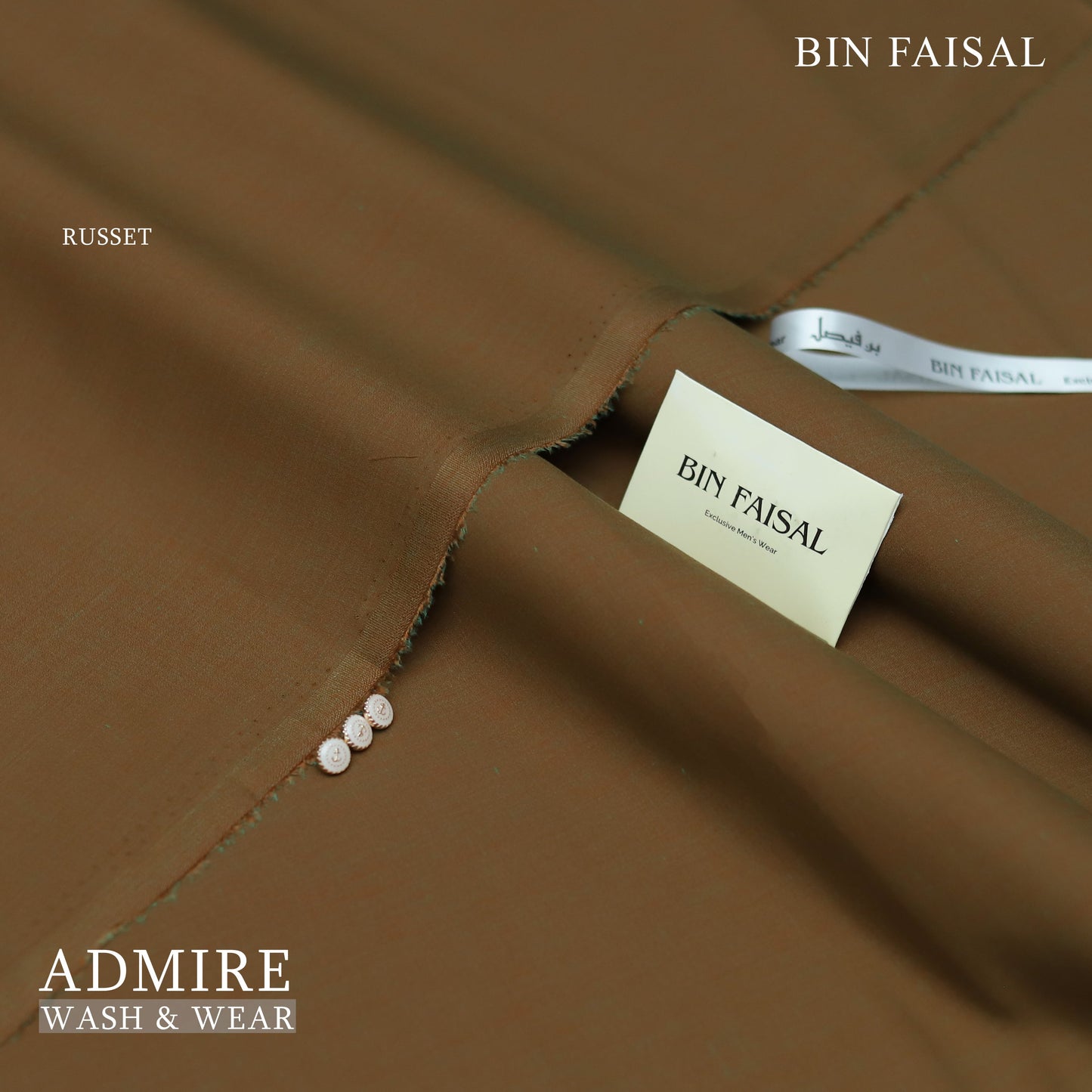 ADMIRE WASH AND WEAR:-RUSSET