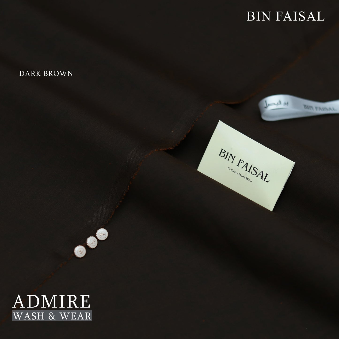ADMIRE WASH AND WEAR:-DARK BROWN
