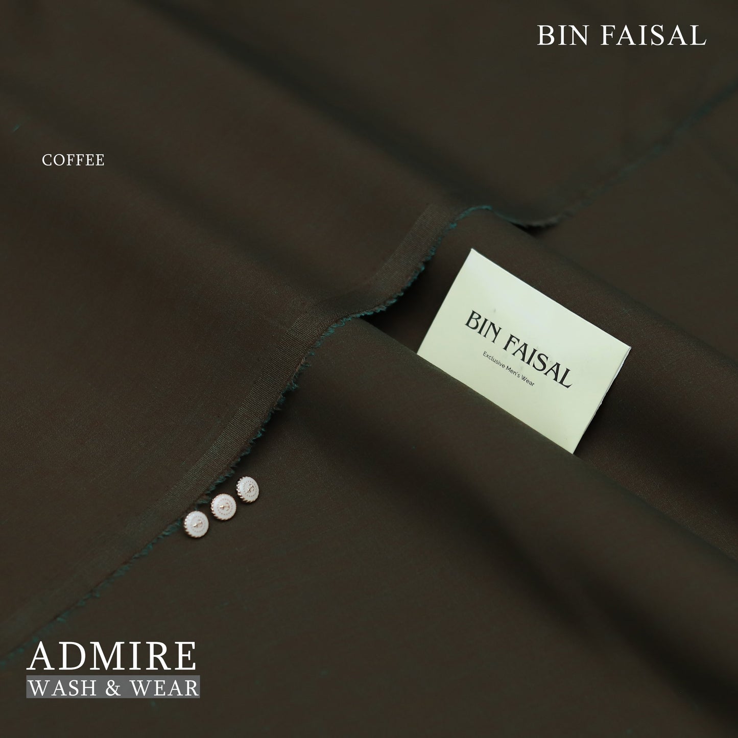 ADMIRE WASH AND WEAR:-COFFEE