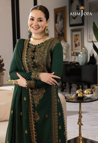 Asim jofa Rang e Noor chiifon fully heavy embroidered spengle work