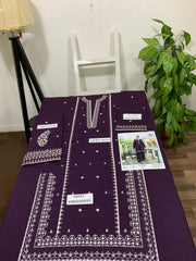 Embroidered 2Pc Lawn Unstitched Summer Dress - AL-00P