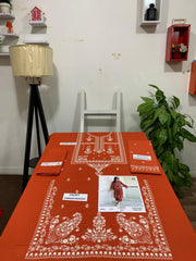 Embroidered 2Pc Lawn Unstitched Summer Dress - DE-1122N