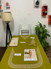 Heavy Embroidered 2Pc Lawn Unstitched Summer Dress - DE-1101