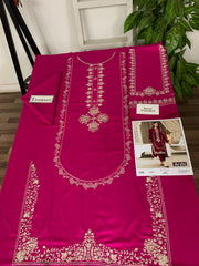 Embroidered 2Pc Lawn Unstitched Summer Dress - DE-55AR