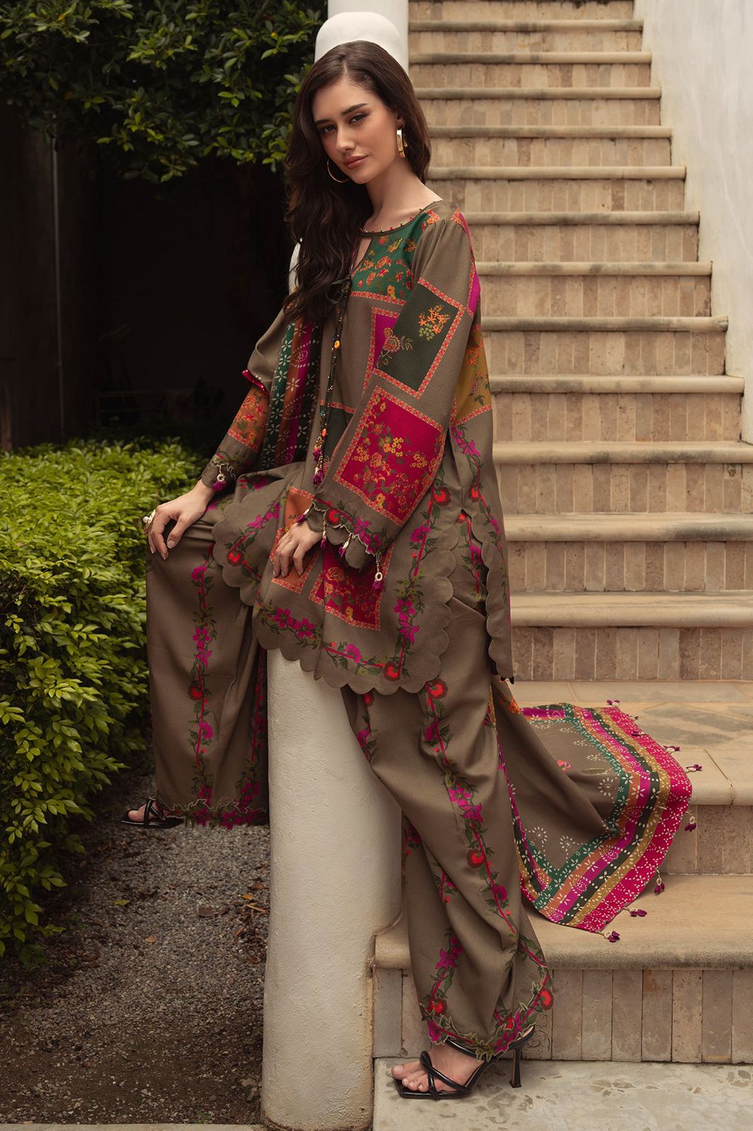 *BRAND: CHARIZMA* (Digital printed voil Dupatta)