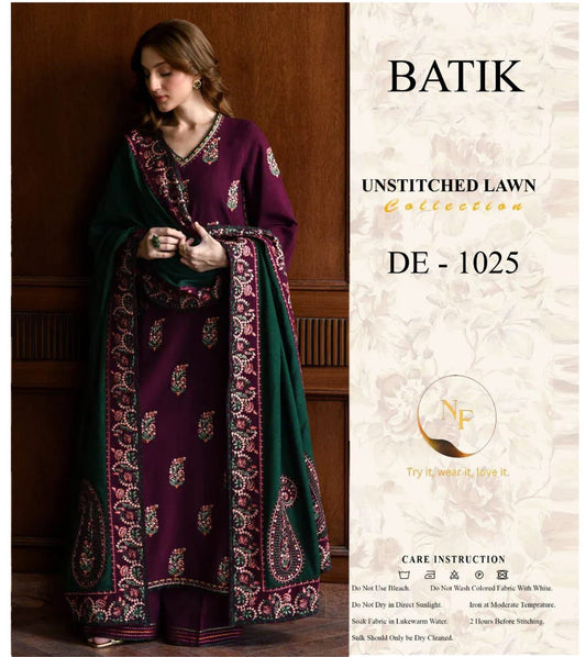 BRAND NAMEBATIK 2K26 ( DUPATTA MUKAMAL READY TO WEAR HE ✅)