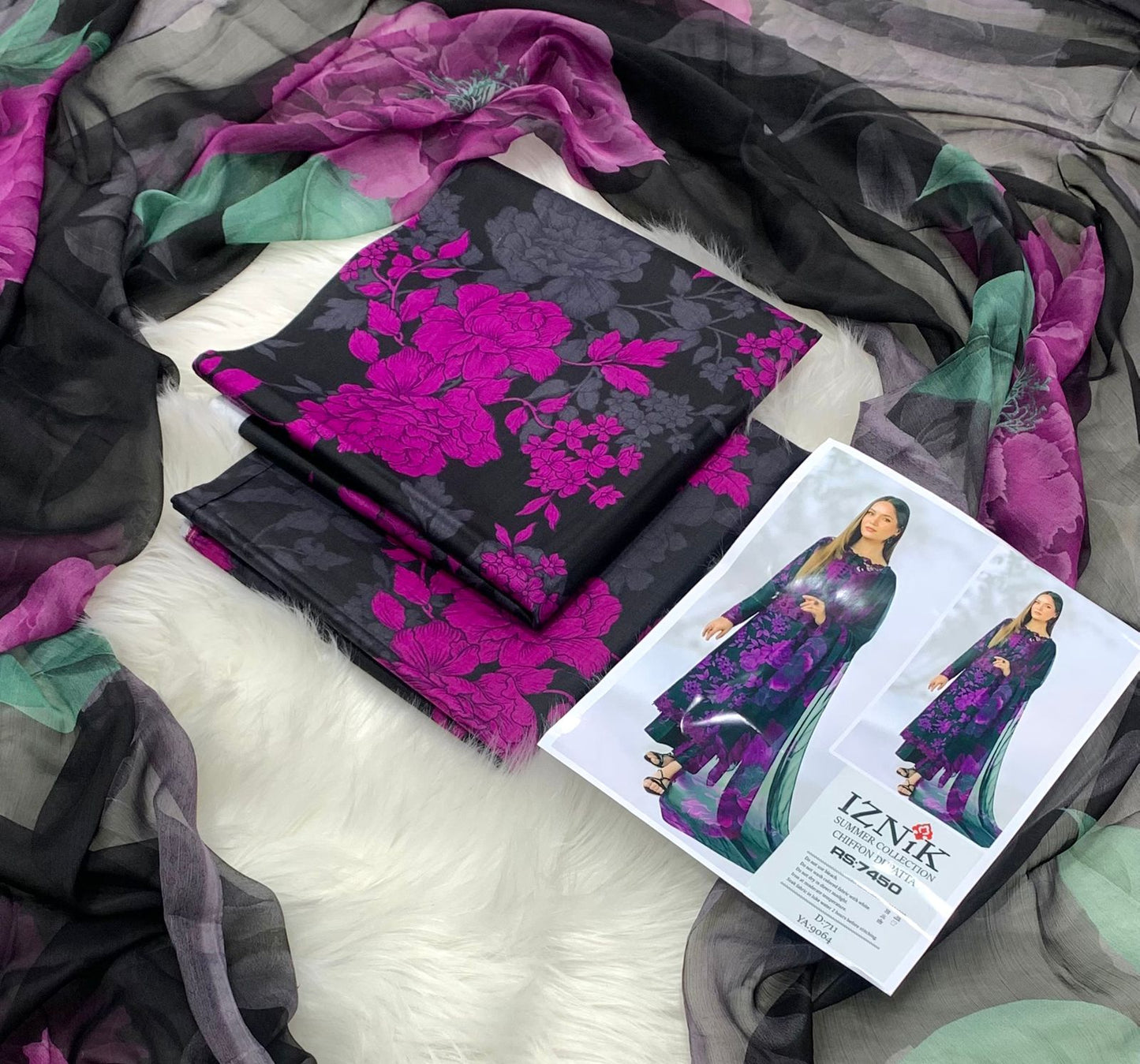 Summar collection Digital printed Chiffon duppta 2k26