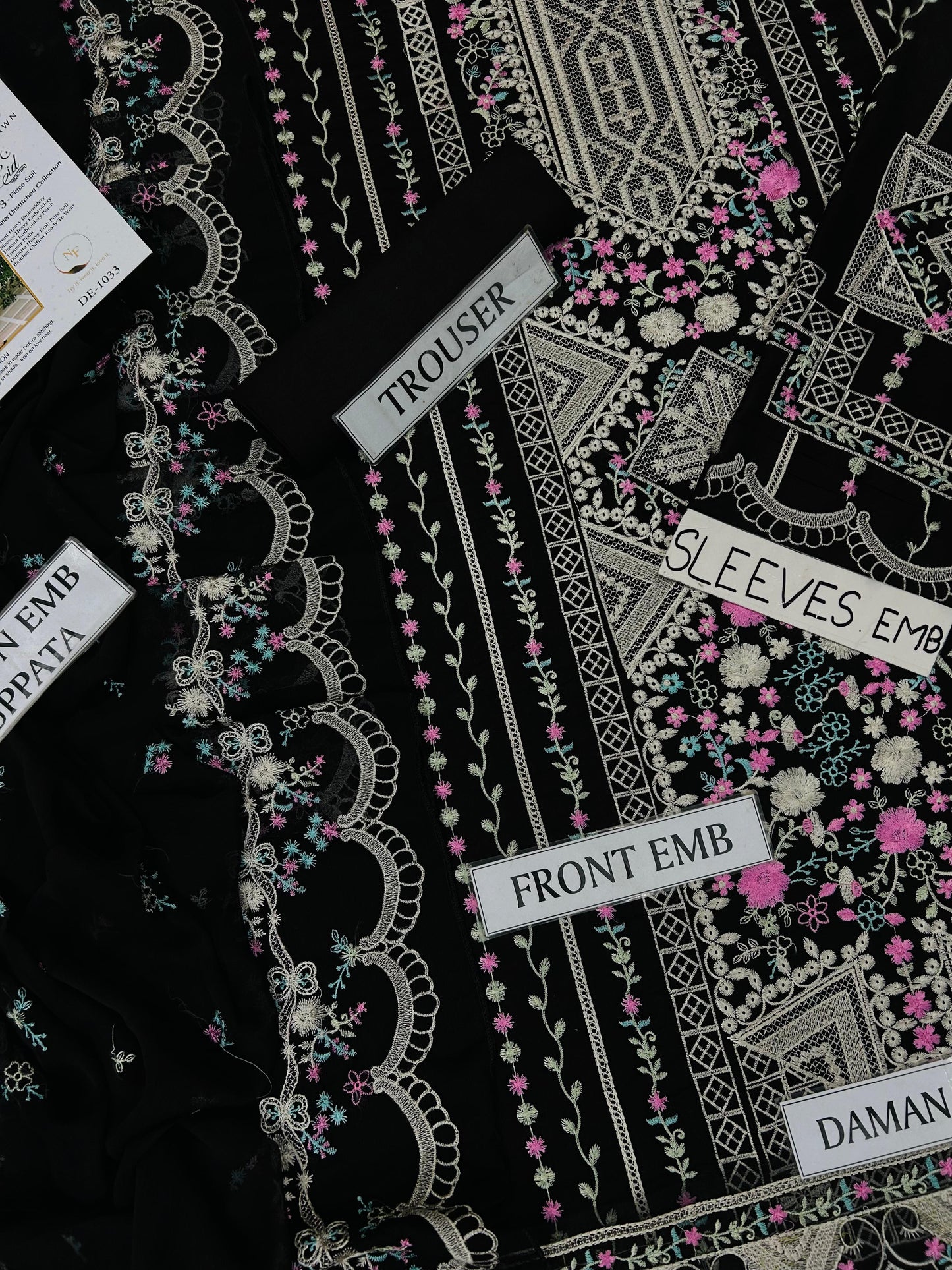 Brand :Presenting Bin Ilyas Lawn Collection (Black Lover 🖤 )