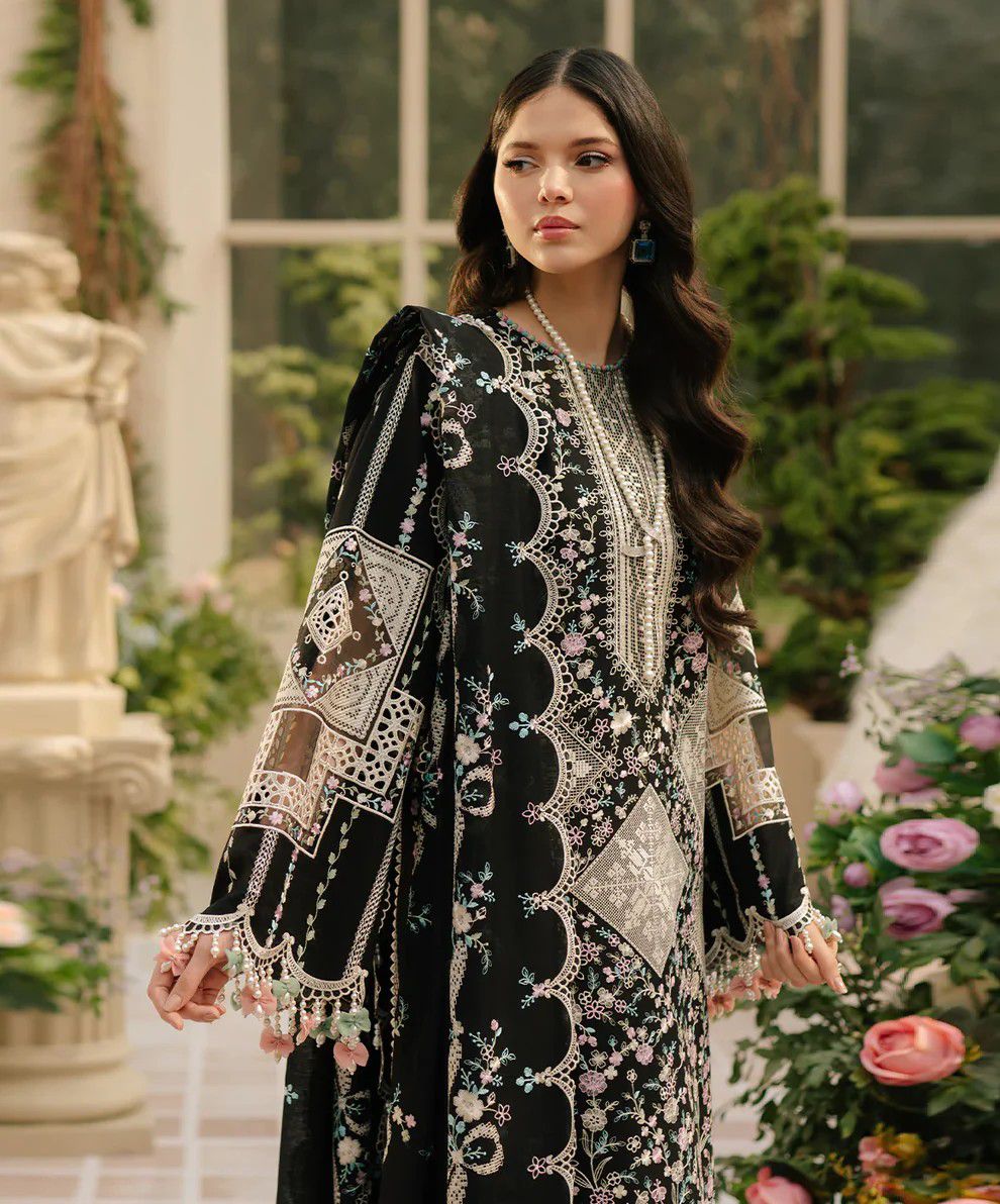 Brand :Presenting Bin Ilyas Lawn Collection (Black Lover 🖤 )