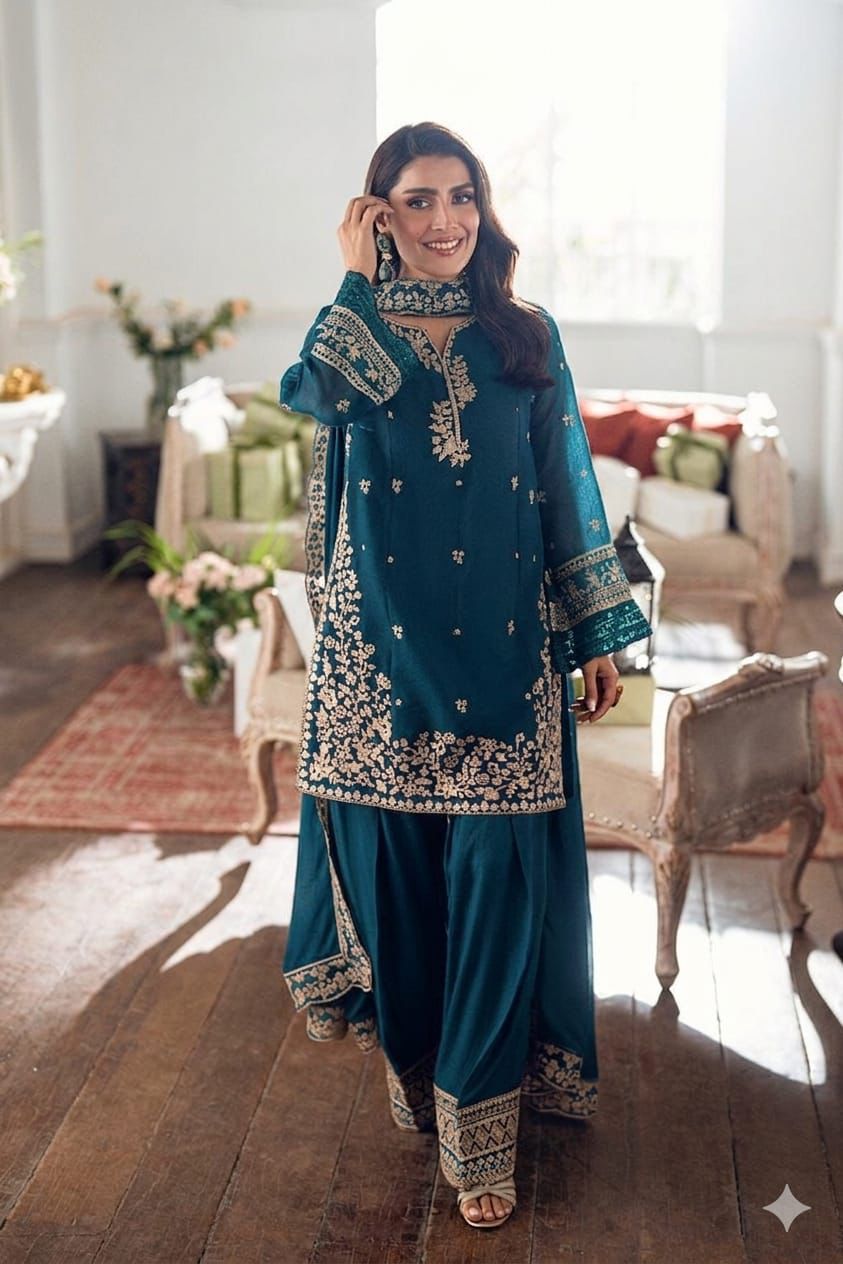 BRAND NAME* AZURE

_WEAR BY THE GORGEOUS ACTRESS_ *AYEZA KHAN