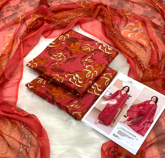 Summar collection Digital printed Chiffon duppta 2k26