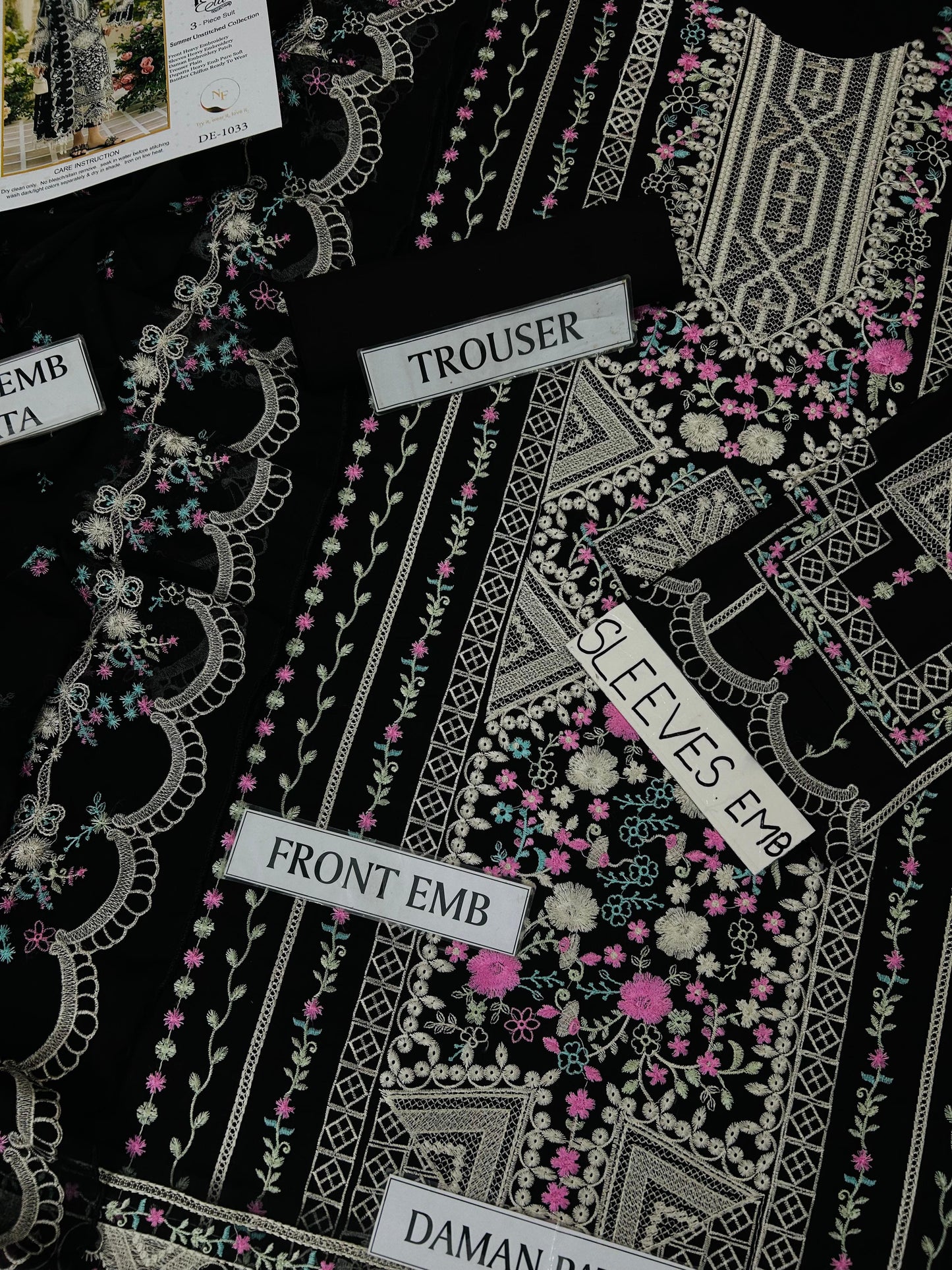 Brand :Presenting Bin Ilyas Lawn Collection (Black Lover 🖤 )