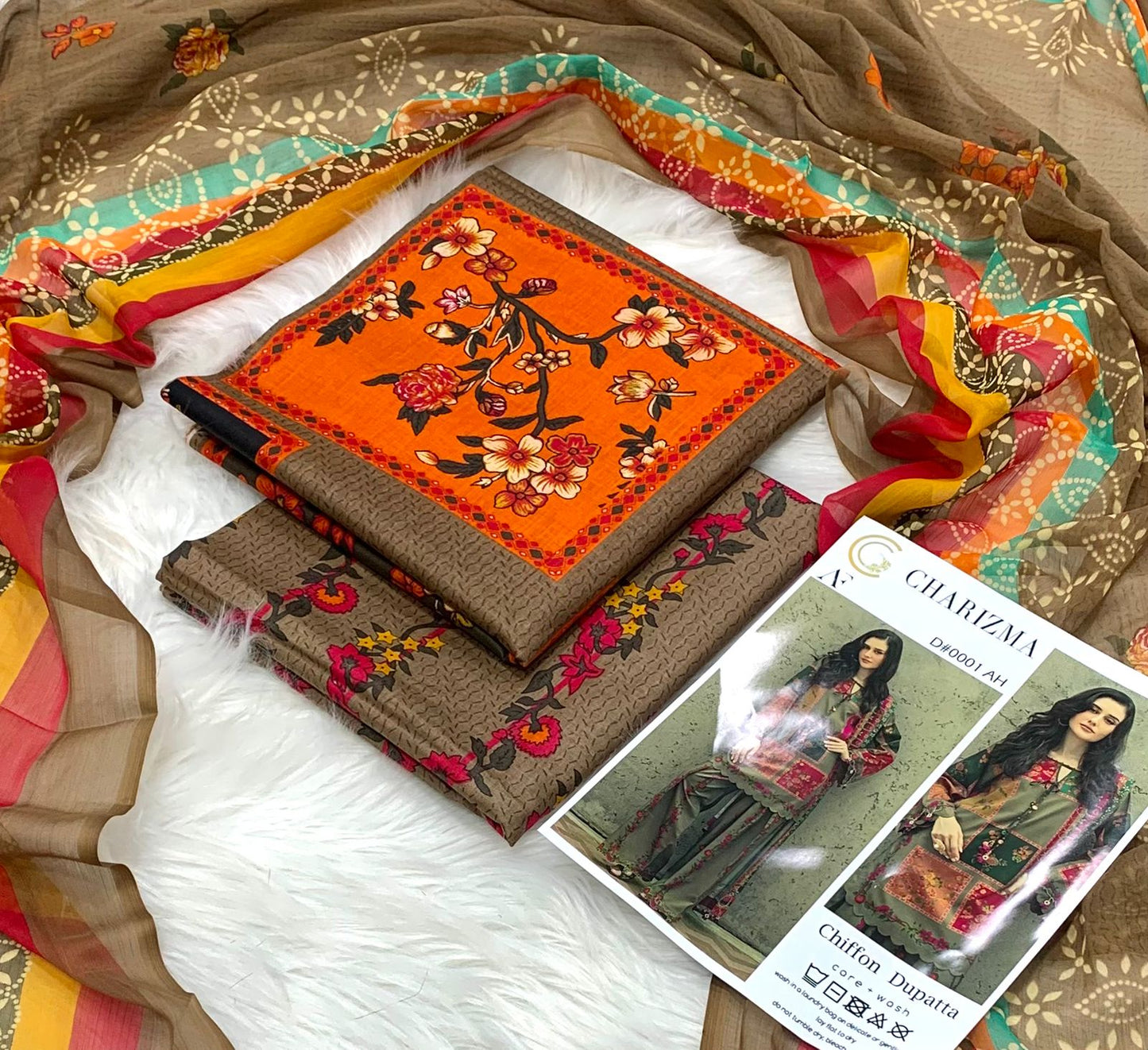 Summar collection Digital printed Chiffon duppta 2k26